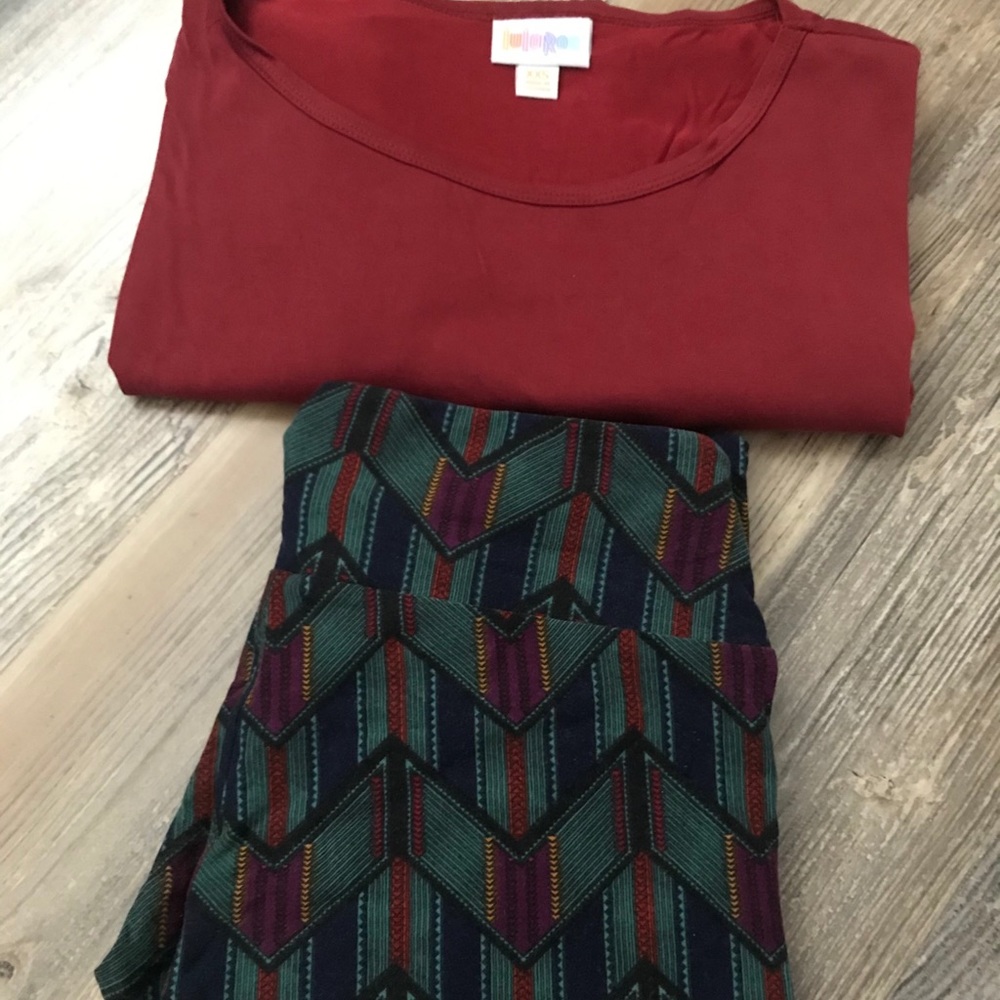LuLaRoe Irma and Leggings Set